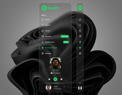 Spotify-style Music Explorer screenshot